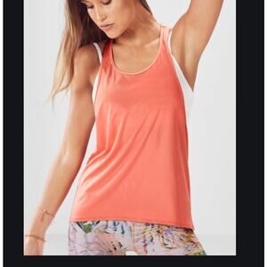 Fabletics Womens Orange Peggy Tank Top Shirt Top NEW XL